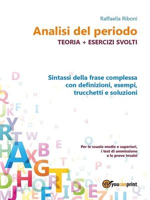 cover image of Analisi del periodo. Teoria + esercizi svolti